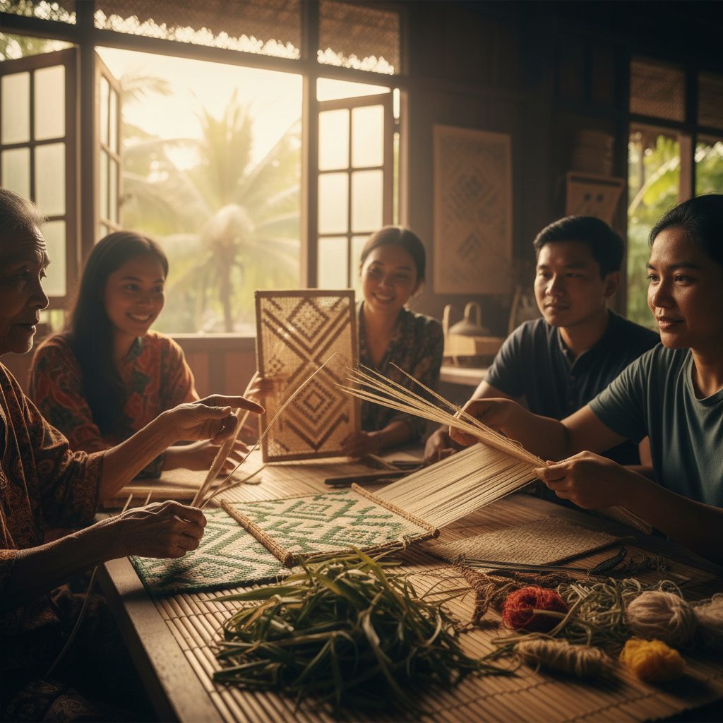 Wanita Mah Meri Carey Island — Anyaman Pandan Mah Meri